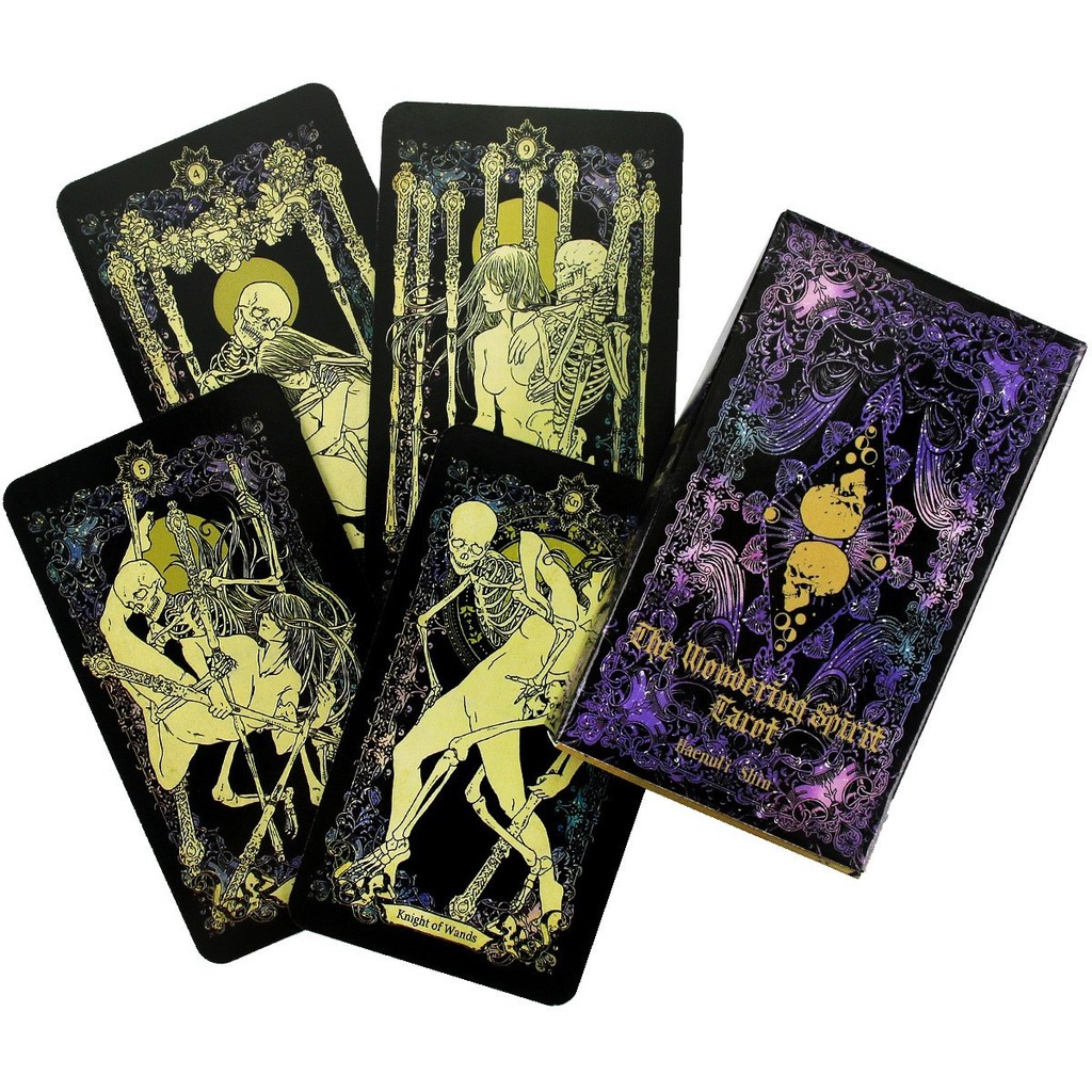 The Wandering Spirit Tarot Deck English Edition 78 การ์ดพร้อม Guidebook Soul Journey สํารวจภายในคลาสสิก Rider Waten System Mystic Divination เริ่มต้น Friendly Party Board Ga