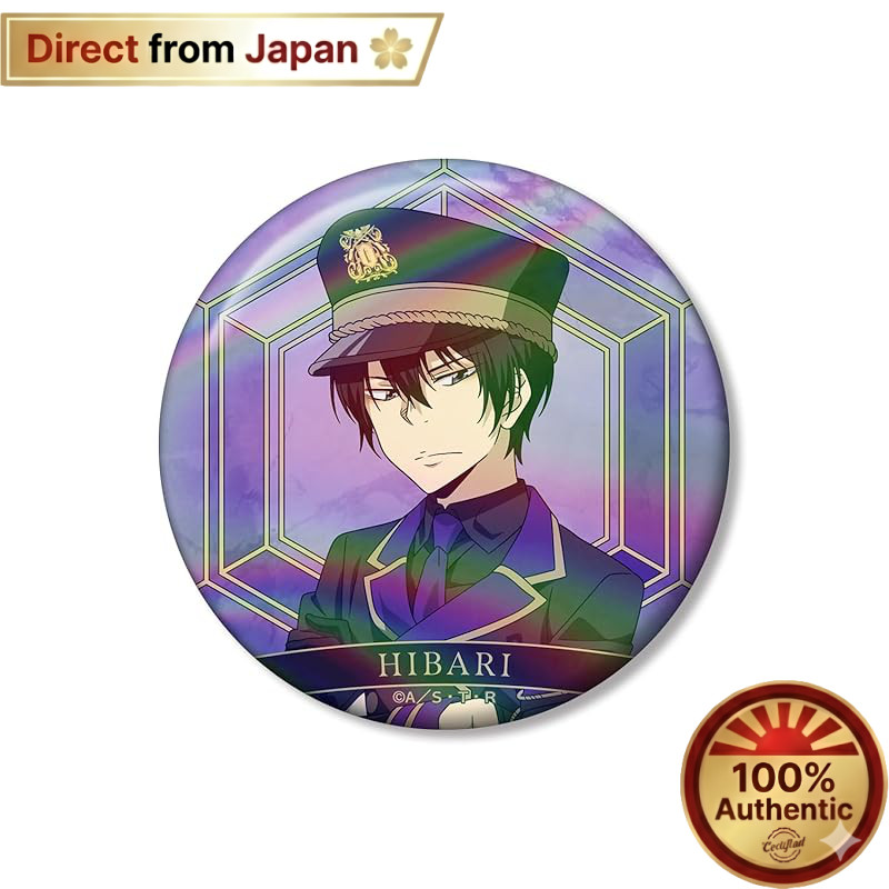Hitman Reborn! Hibari Kyoya Black Military Ver. 75mm Aurora Badge【Direct from Japan】