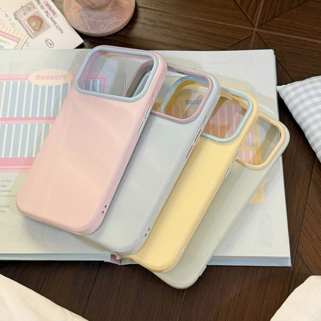 TPU เคสFor iPhone 17 Pro Max 13 14 15 16 12 18 PRO MAX Soft ฝาครอบป้องกันแรงกระแทกสีลูกกวาด