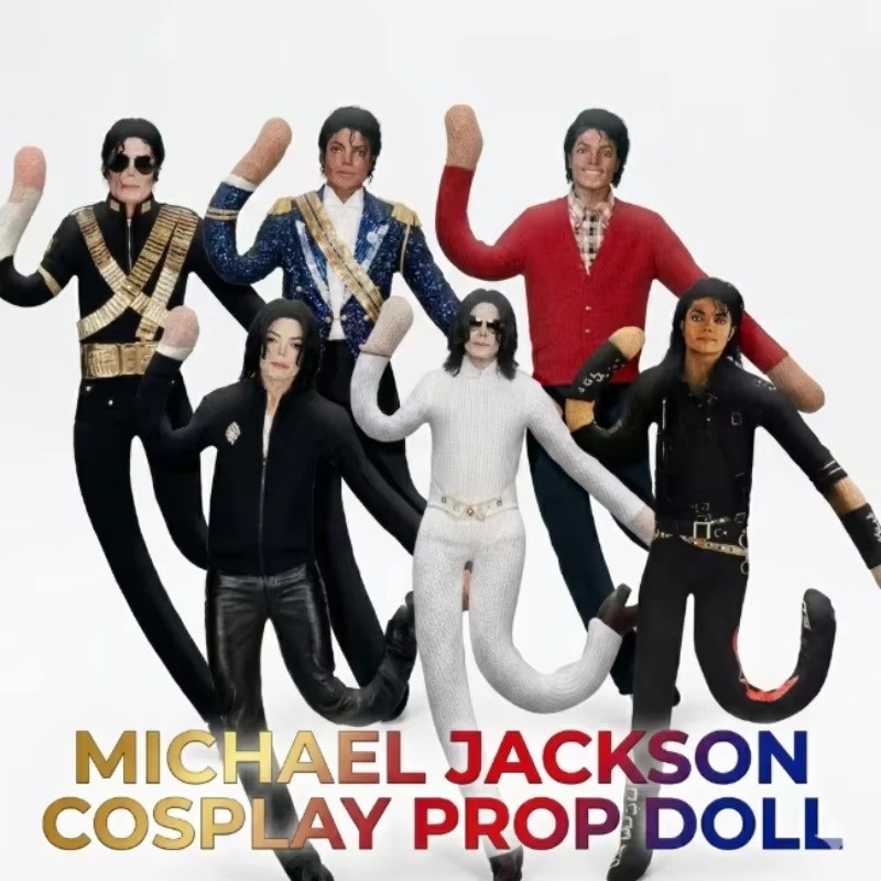 Michael Jackson คอสเพลย์ Prop ตุ๊กตารูปตุ๊กตาบทคัดย่อ Joint Mobility ตุ๊กตานุ่มตกแต่งห้อง Props คอลเลกชันของขวัญ