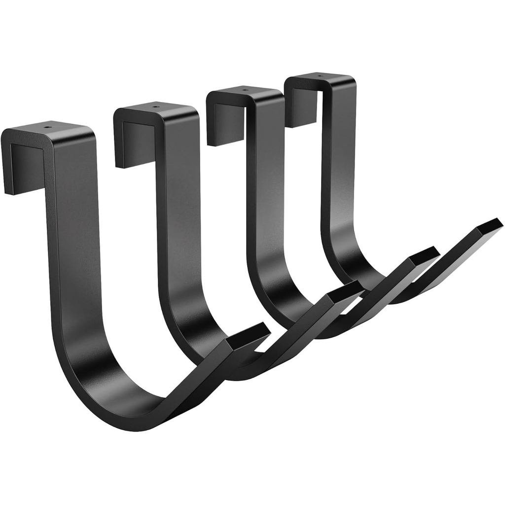 Heavy-Duty 4-Pack Overhead Garage Ceiling Storage Hook อุปกรณ์เสริมสําหรับแขวนจักรนและอื่นๆ รองรับสู