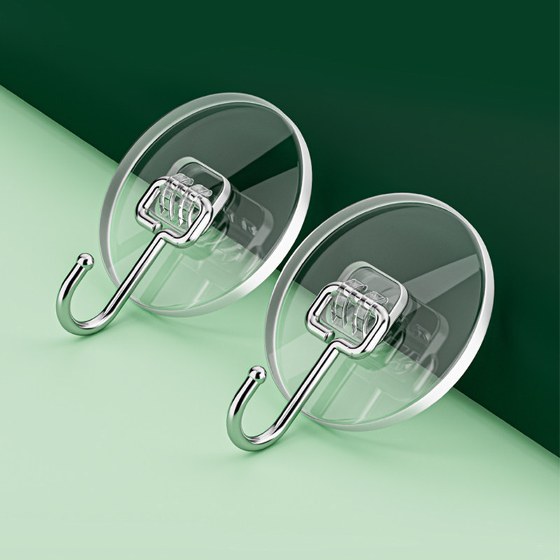 Hook Strongเหนียวสติ๊กเกอร์ผนังโหลด-Bearingโปร่งใสNon-Marking Hookสติกเกอร์ตะขอเจาะฟรีPasteตะขอเหนีย