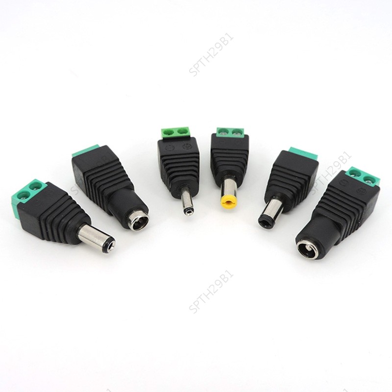 DC ชายหญิง DC Connector 5.5 x 2.1 มม. 5.5*2.5 มม.3.5*1.35/5.5 มม.x 2.5 มม.แจ็คอะแดปเตอร์ปลั๊ก Led Strip Light TH29B1