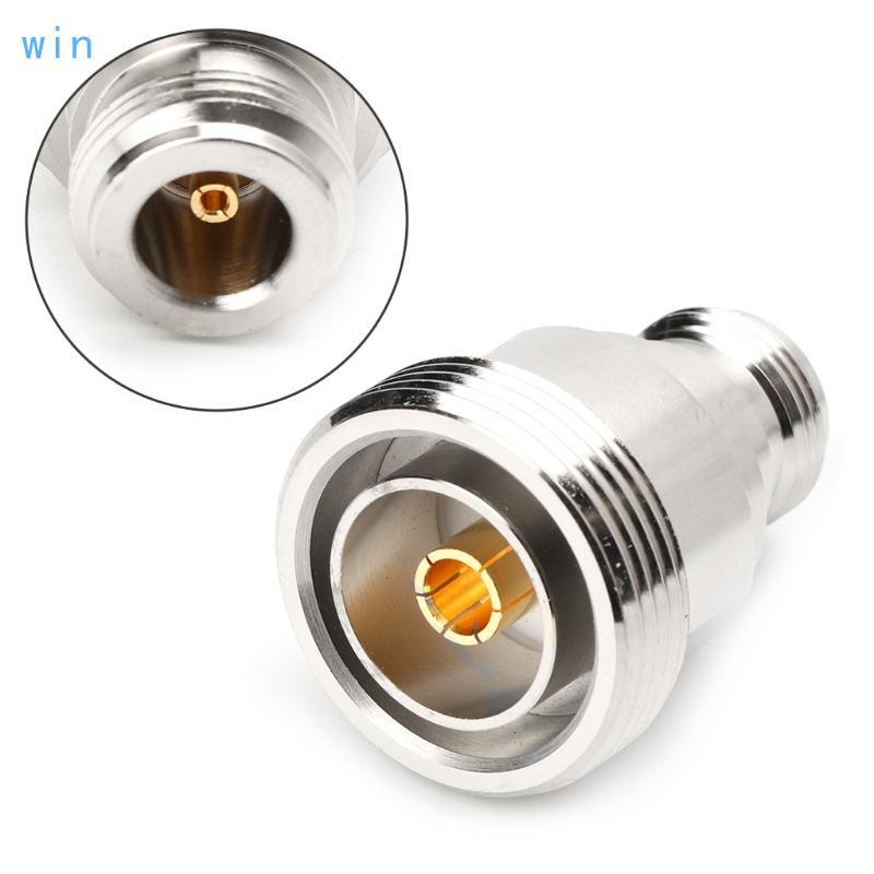 Win RF อะแดปเตอร์โคแอกเซียลไมโครเวฟ L29 7 16 DIN หญิงถึง N หญิงเชื่อมต่อ