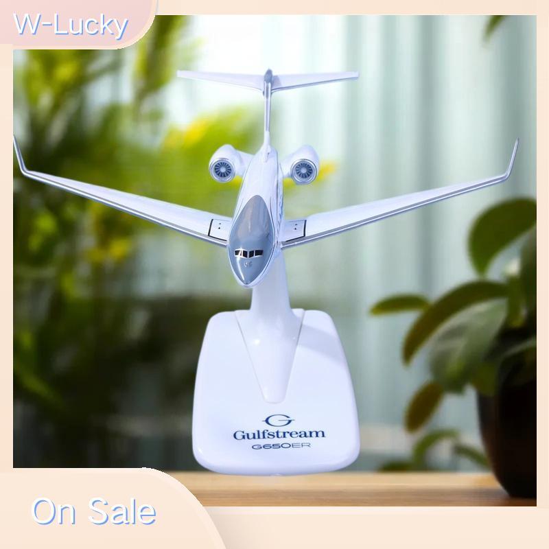 W-Lucky 1PCS Gulfstream G650 เครื่องบิน Diecast 1/200 Scale เครื่องบินรุ่นเครื่องบิน G650ER รุ่น Nic