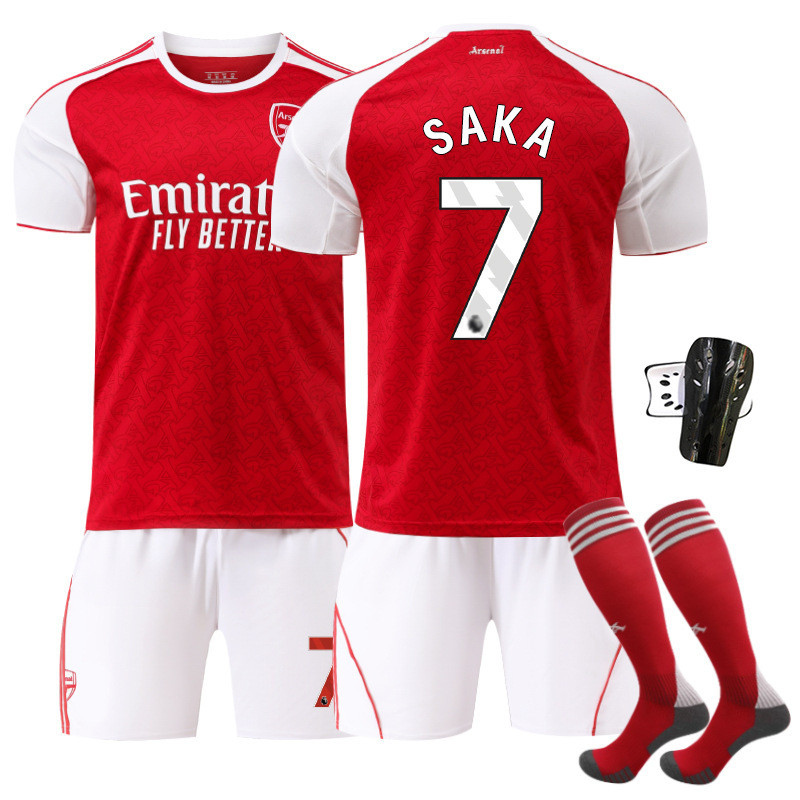 2526 Arsenal Jersey 7 Saka No. 9 Hot Sus 11 Martin Nellie Home เสื้อฟุตบอลเด็กผู้ใหญ่สูท