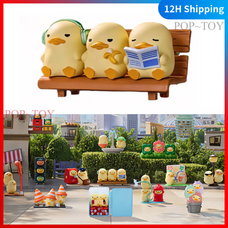 POPMART mini DUCKOO Citywalk Series Figures pop mart blind box collection action figure decorative gift toy