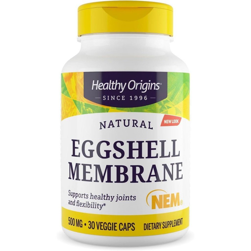 Healthy Origins Eggshell Membrane 500 mg (NEM, Non-GMO, Gluten Free, Joint Support), 30 Veggie Caps 