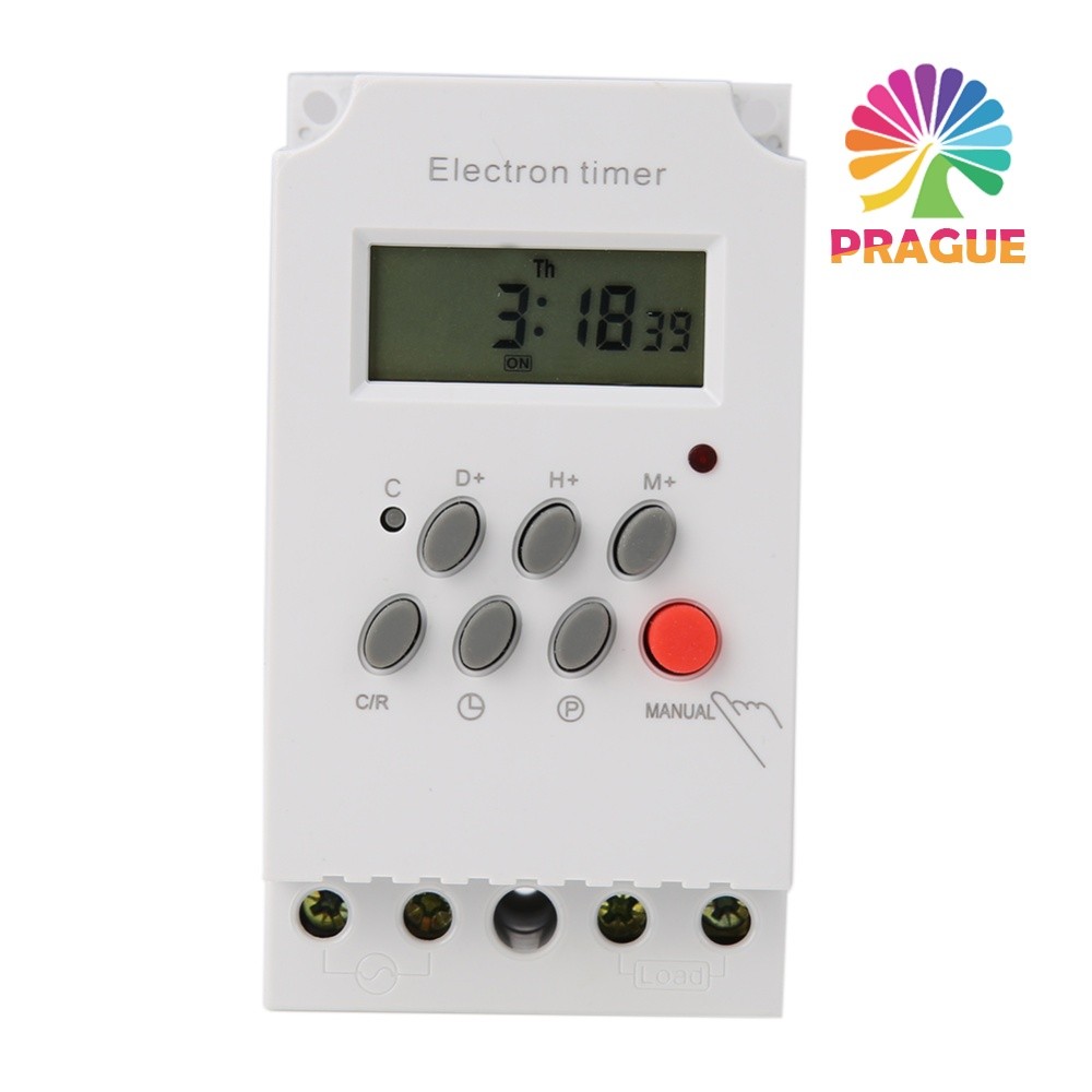 AC 220V 25A โปรแกรมควบคุมสวิตช์จับเวลาอิเล็กทรอนิกส์ KG316T-II