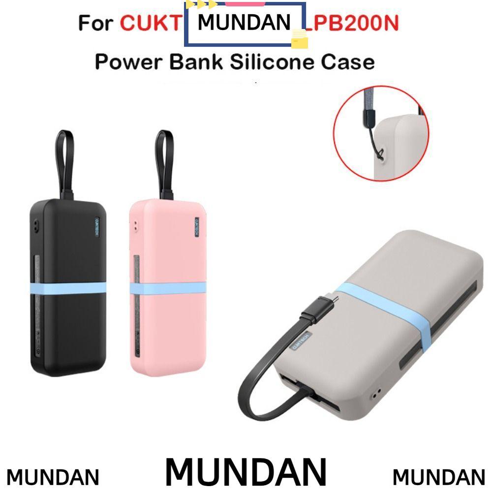 MUNDAN ฝาครอบป้องกัน,ซิลิโคนกันกระแทกแบบพกพา,ปลอกผิวกันลื่นกันฝุ่นสําหรับ CUKTECH CP24 LPB200N Power