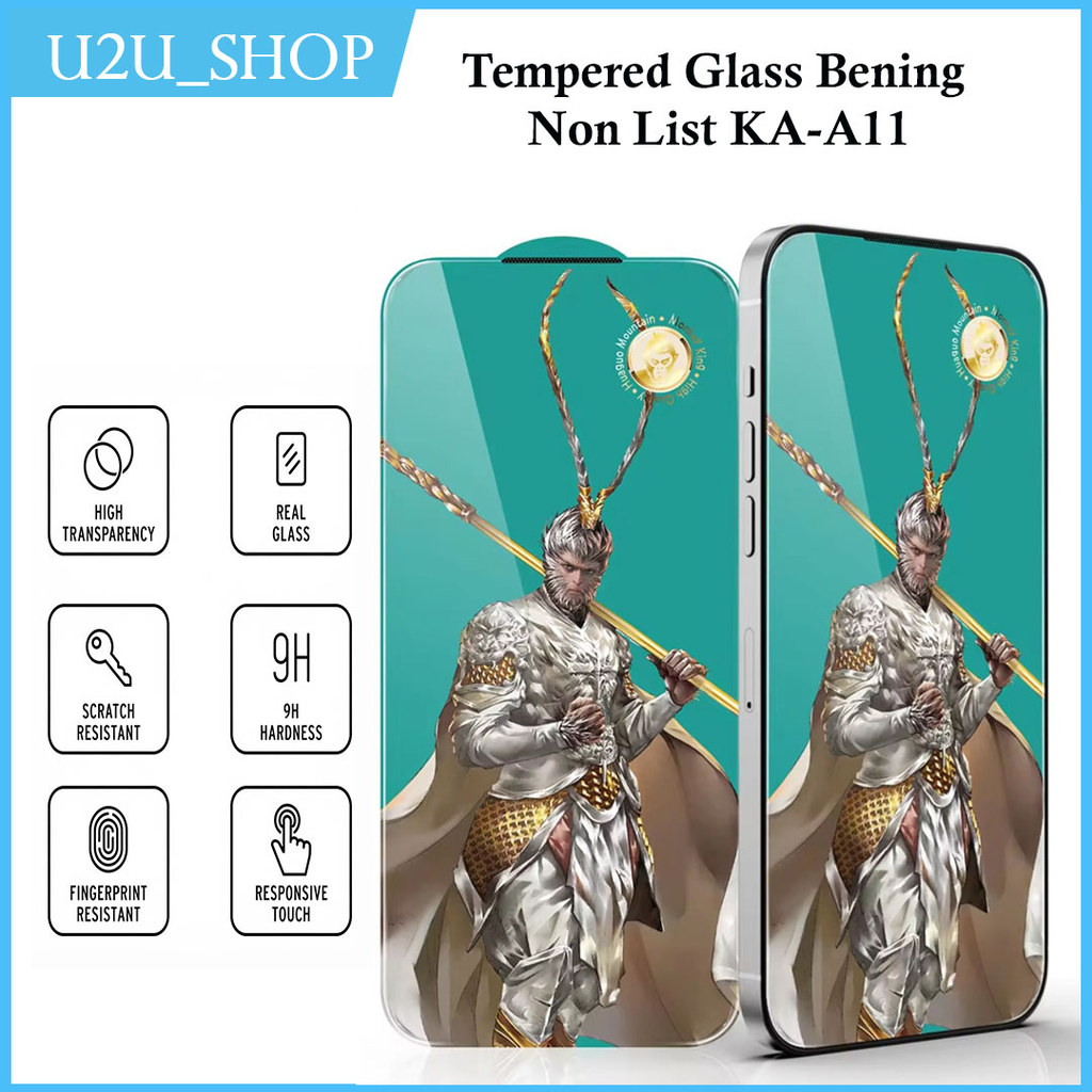 KA-A11 กระจกนิรภัย Monkey King Bening สําหรับ Oppo F9 F9 Pro F11 F11 Pro ค้นหา X8 X9 X9s K1 K3 R17 P