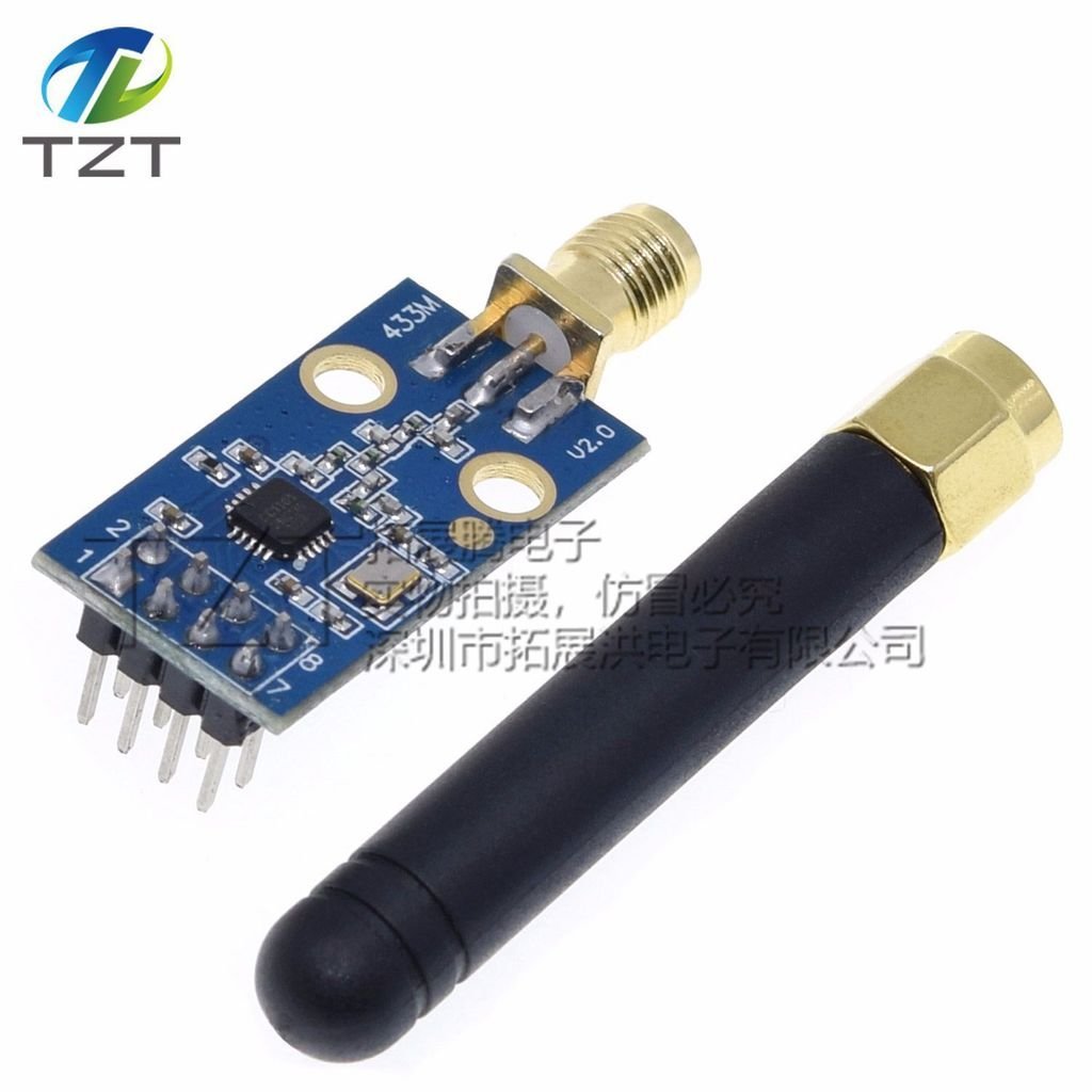 CC1101 โมดูล 433MCC1101 รวมเสาอากาศรับสัญญาณขนาดใหญ่พิเศษ SMA+กาว Rod เสาอากาศ
