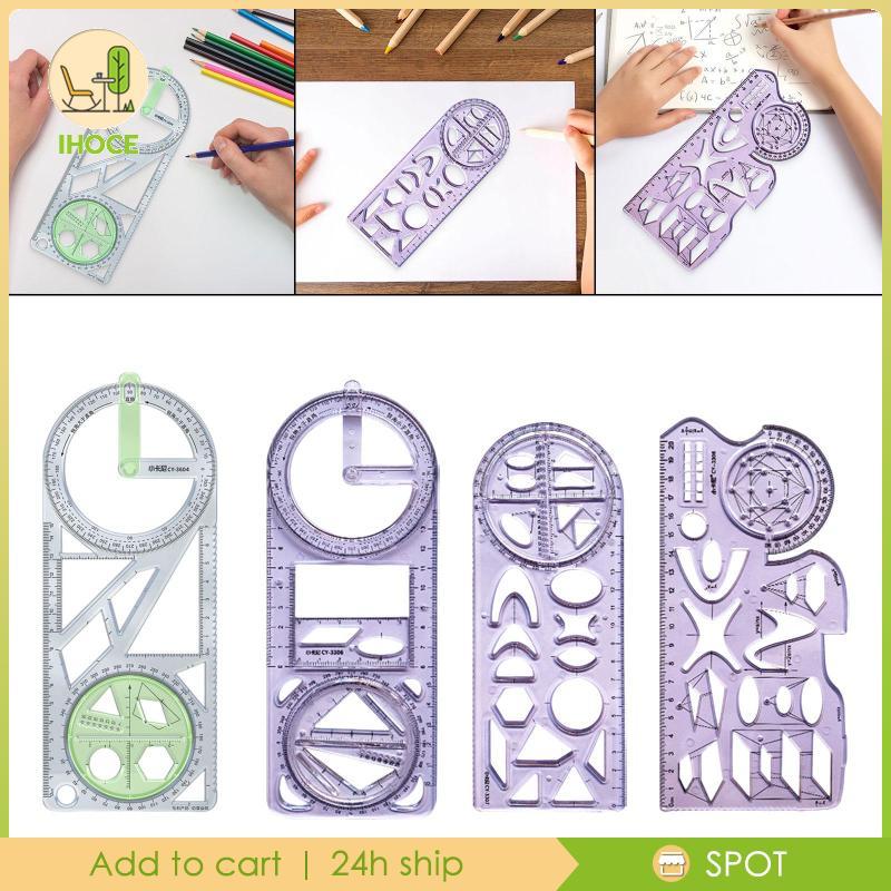 [Ihoce] ไม้บรรทัดเรขาคณิต As A Design Template, ช่วยเหลือการวาดภาพและไม้บรรทัดวัด: เครื่องมือที่ใช้ง
