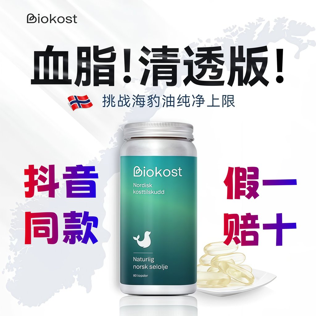 Biokost norway seal oil omega3DHA Non-Deep Sea Fish oil 96% ความบริสุทธิ์สูง Omega 3Biokost norway s