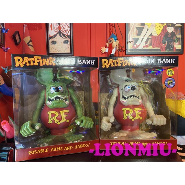 ยี่ห้อใหม่พิมพ์หายาก 2009 Big fink Mouse fink funko Piggy Bank เครื่องประดับของเล่น