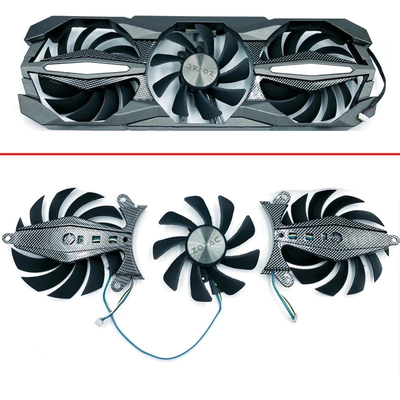 *85 มม.4pin พัดลมระบายความร้อน GTX1080 1070TI 1060 Plus OC GPU พัดลมสําหรับ ZOTAC GTX1080 1070 1070T