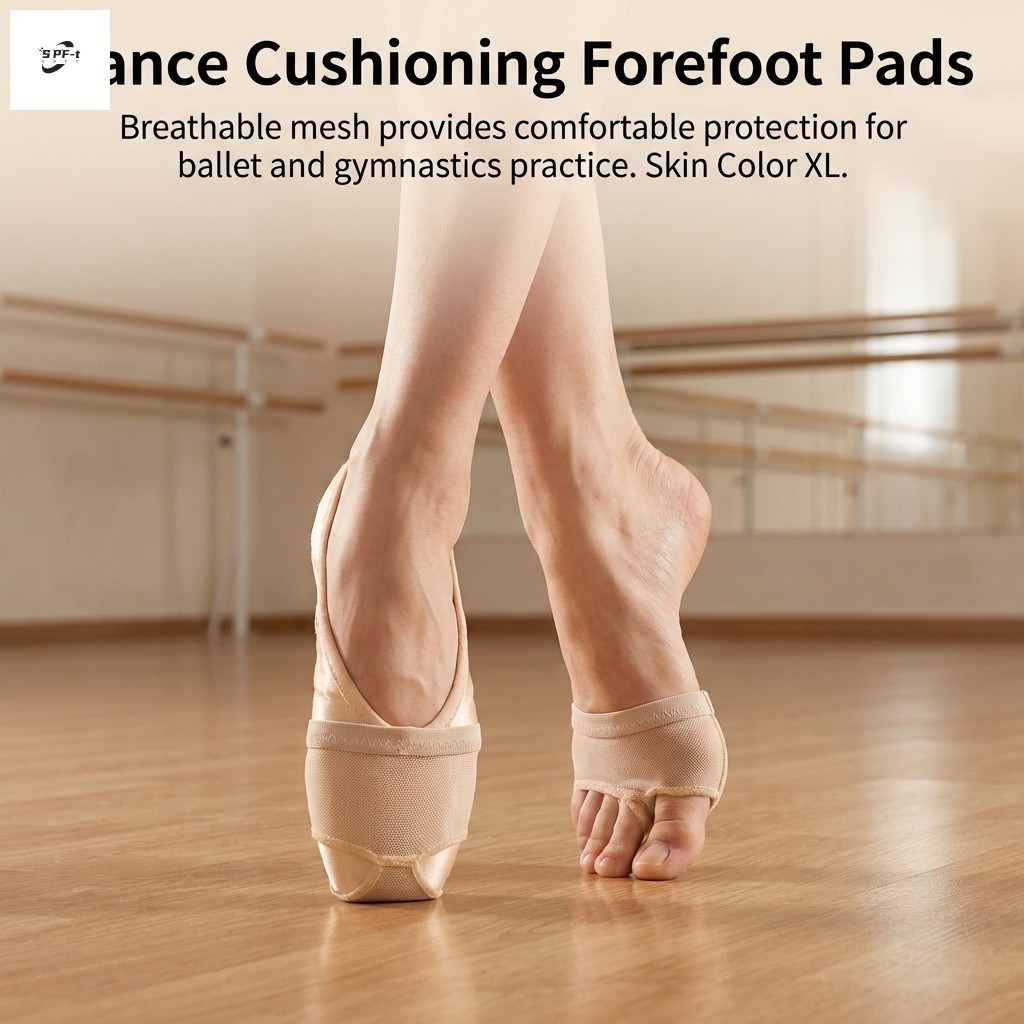 แผ่นเต้นรําบัลเล่ต์ Forefoot Protector - เส้นใยยืดหยุ่นนุ่มป้องกันการลื่นยิมนาสติก