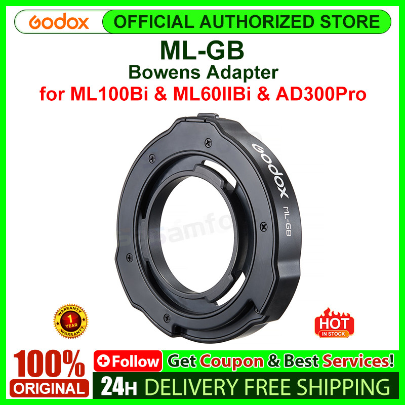 Godox ML-GB Bowens Adapter สําหรับ ML100Bi & ML60II⊰BiAD300Pro Flash▸