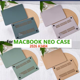 <logo Cut out> ใหม่ เคสแล็ปท็อป แบบแข็ง เนื้อแมตต์ สีเขียว สําหรับ Macbook Neo 13 A3404 pro M4 13 M2 14 นิ้ว 2020 2021 2022 Air M1 M2 A2337 A2338 A2442