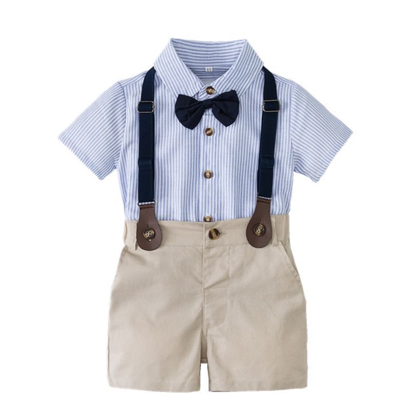 小男童西装夏宝宝1' 周岁宴礼服春秋2抓周衣服婴幼儿童生日绅士套装One Year Old Dress For Boys, Baby, Zhou Zhou Banquet, One Month Old
