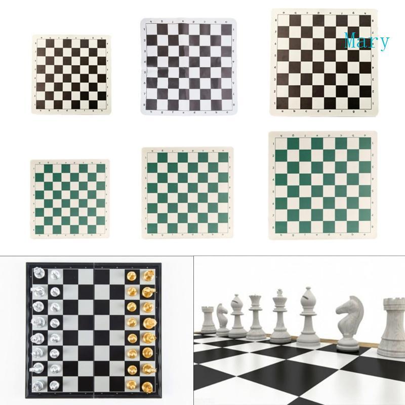 Mary Soft Rollable Chess Board PU Tournament Chess Mat International Chess Board