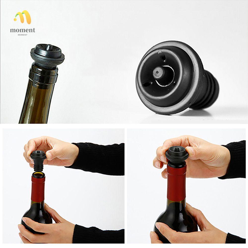 MOMENT 1/5PCS ขวดรับประทานอาหารยาง Barware ปั๊ม Preserver