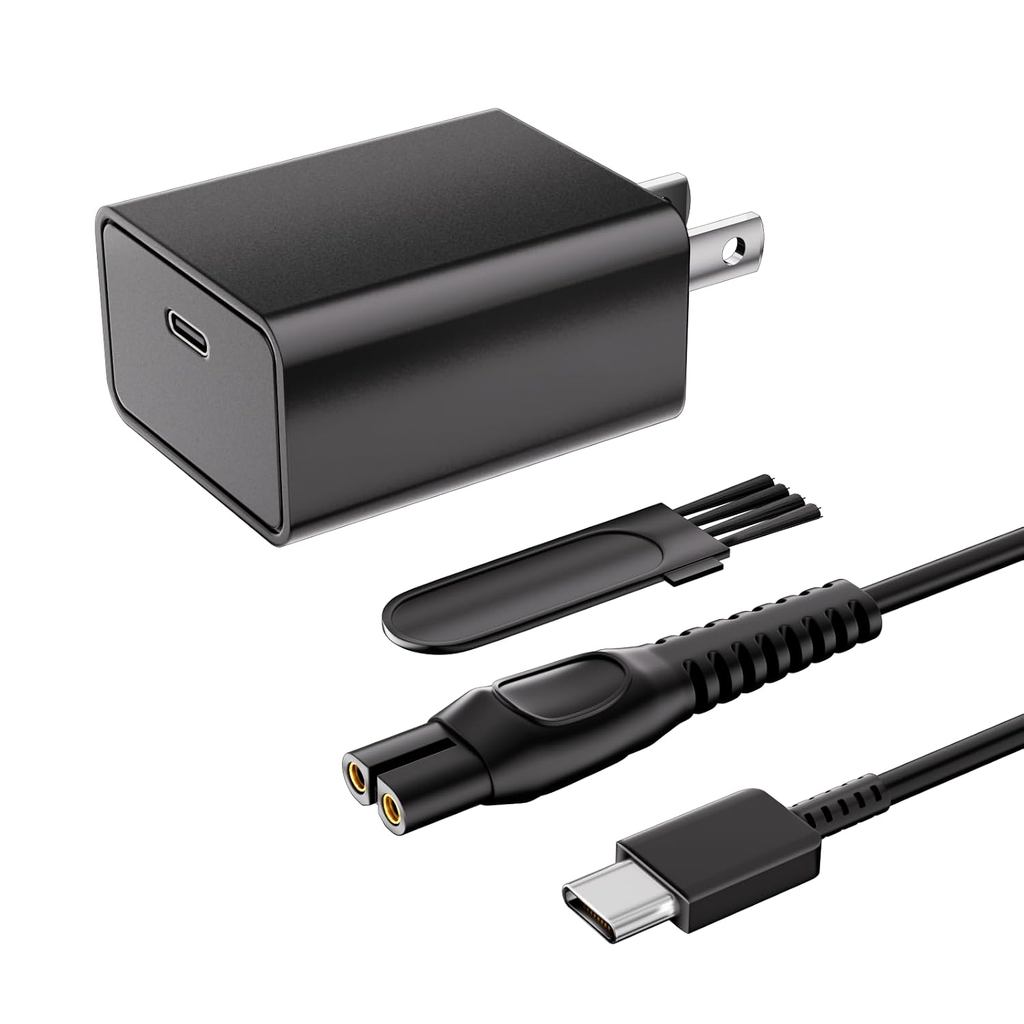 5V USB C Charger ใช้งานร่วมกับ Philips Norelco Series 2000 3000 5000 7000 9000 เครื่องโกนหนวดสายชาร์