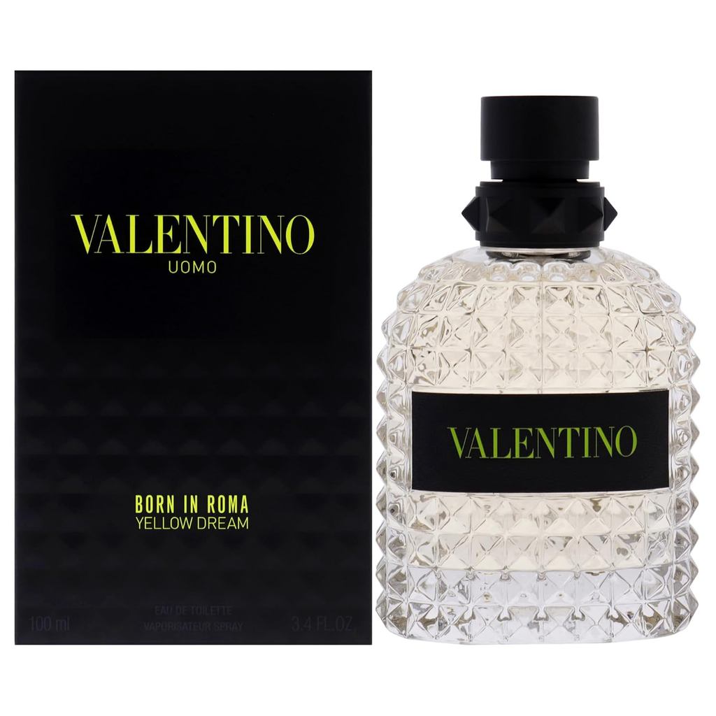 Valentino Uomo Born In Roma Yellow Dream for Men - สเปรย์ EDT 3.4 ออนซ์ PUAS