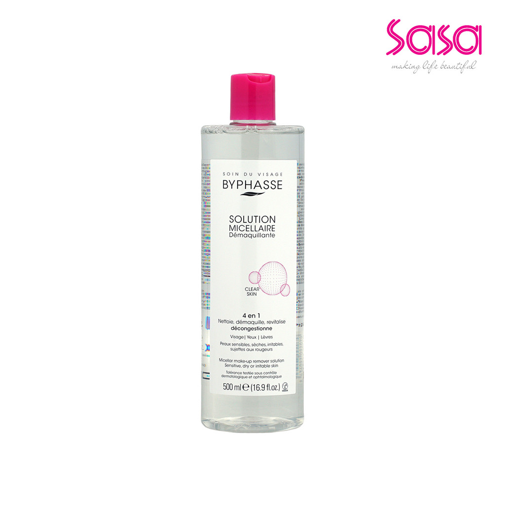 BYPHASSE Micellar Makeup Remover Solution (500ml/100ml)