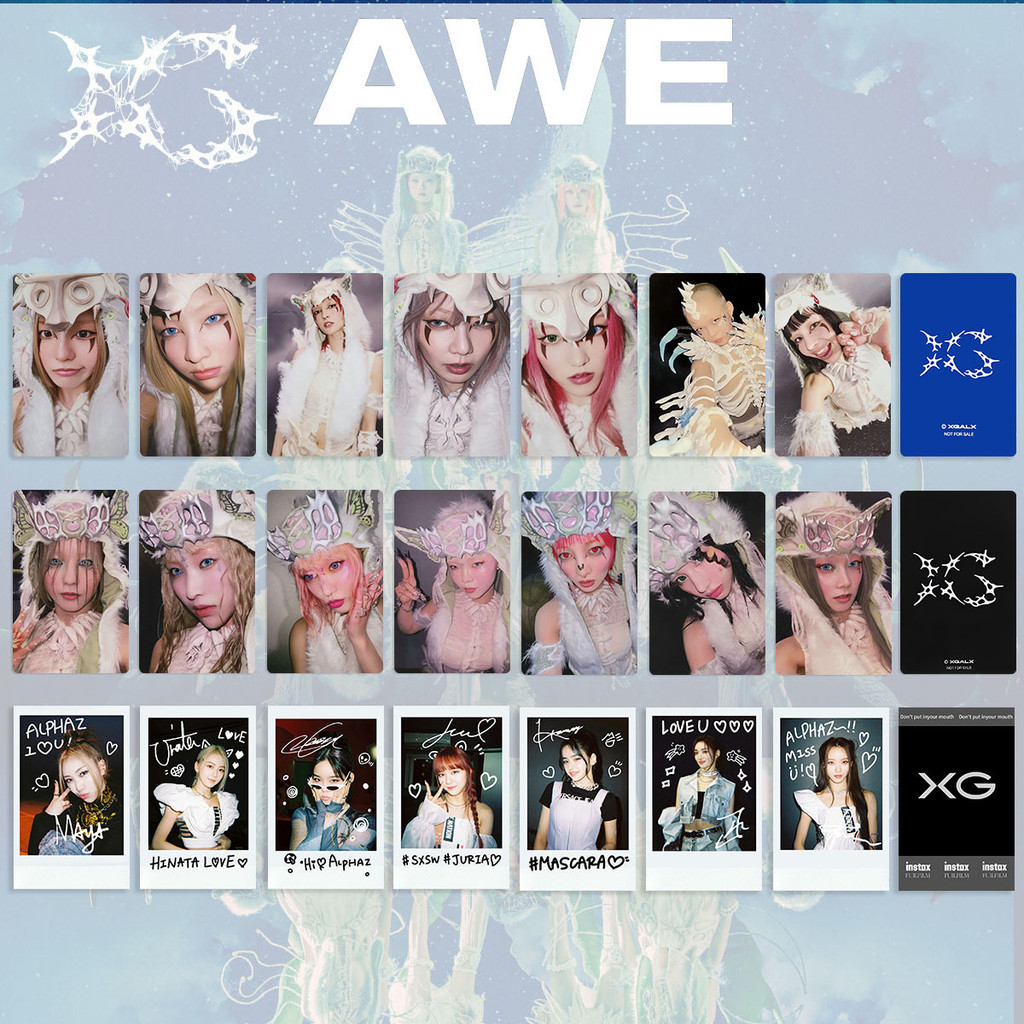 XG รวมอัลบั้มใหม่ AWE การ์ดอัลบั้ม KTOWN4U Bonus Card JURIN Photo Card HINATA