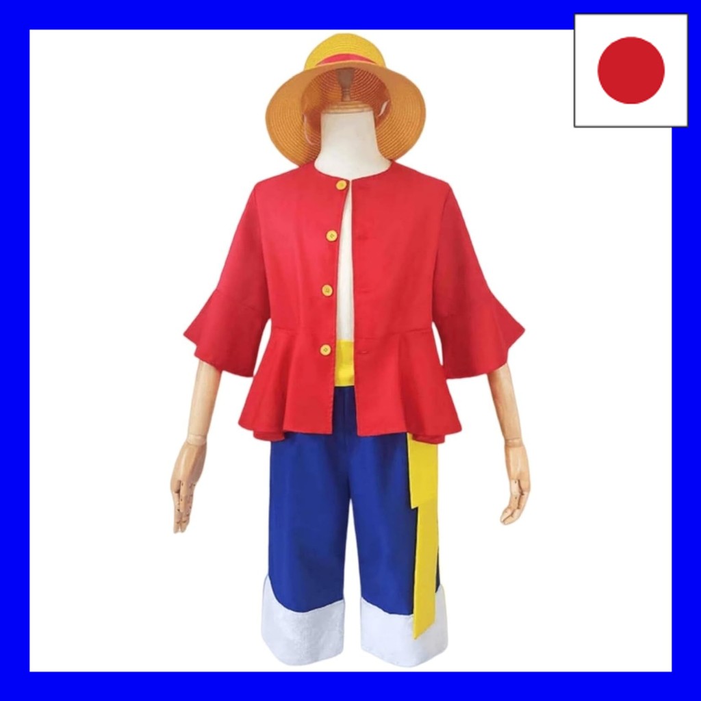 Essri One Piece Luffy Cosplay Costume Monkey D. Luffy Cosplay Costume Anime Festival School Festival