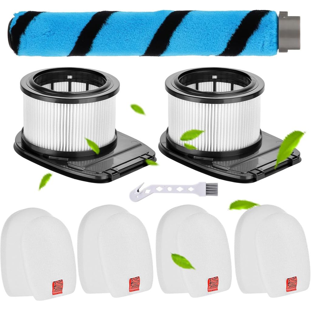 IZ662H ชุดเปลี่ยนไส้กรองใช้งานร่วมกับ shark IZ662H Vertex Pro น้ําหนักเบา Vacuum-1 แปรง, 2 แพ็คตัวกร