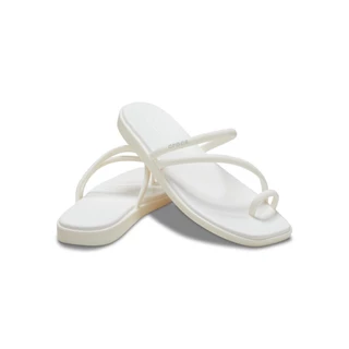CROCS รองเท้าแตะผู้หญิง MIAMI TOE LOOP SANDAL รุ่น 209862-0WV - CHALK