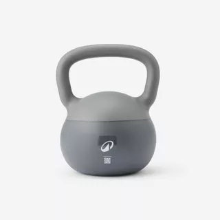 Decathlon Home Kettlebell 8 Kg ตุ้มน้ำหนักสำหรับออกกำลังกายในบ้านขนาด 8 กิโลกรัม - Grey
