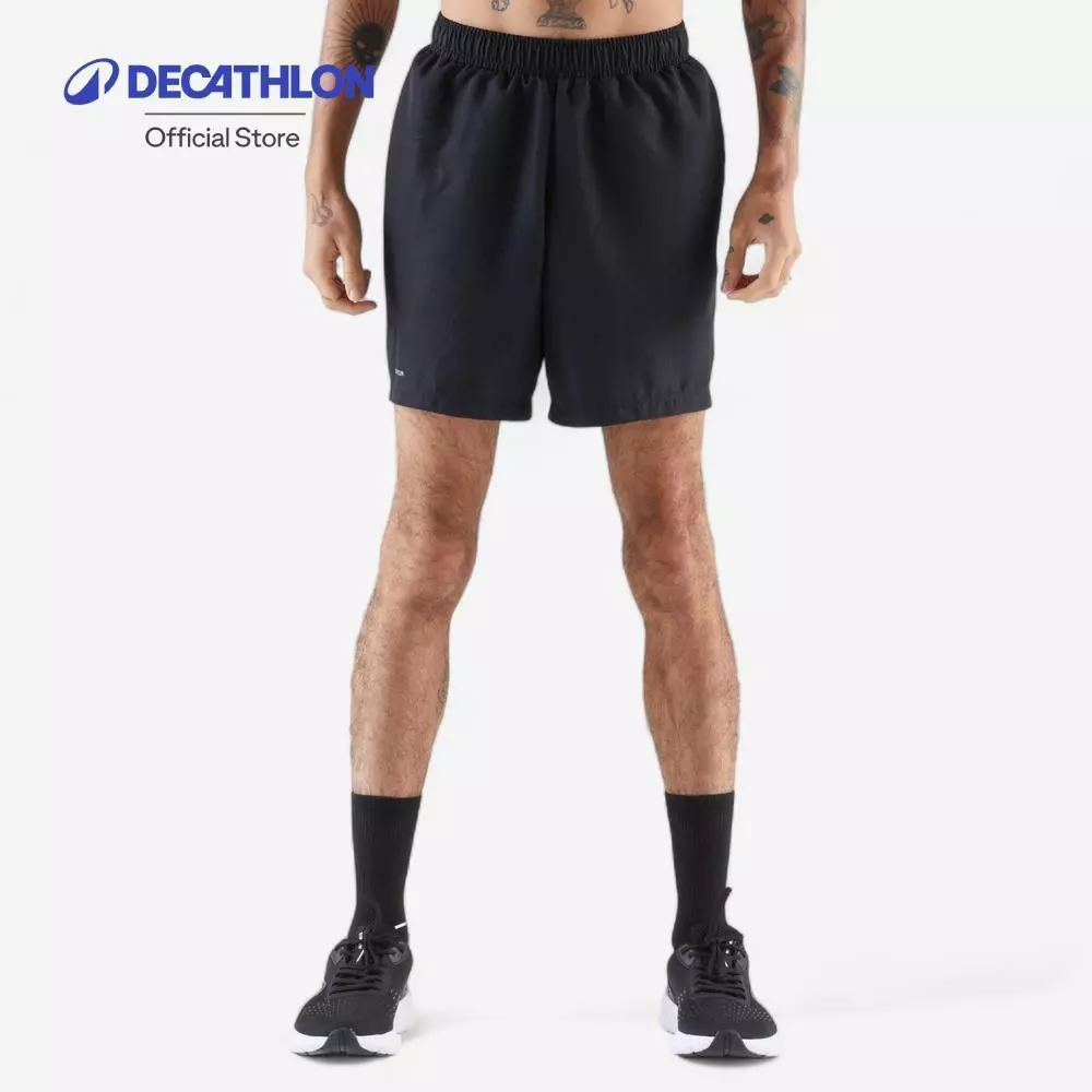 Decathlon Kiprun Men'S Running Shorts กางเกงวิ่งผู้ชายขาสั้น รุ่น Kiprun Run 100 - Black