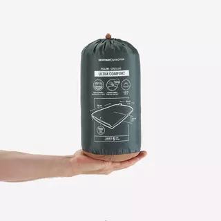Decathlon Camping Pillow Ultim Comfort หมอนสำหรับการตั้งแคมป์ รุ่น Ultim Comfort - Brown/Green