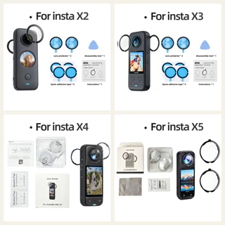 เหมาะสําหรับ Insta360 X2/X3/X4/X5 ตัวป้องกันเลนส์ กันรอยขีดข่วน อุปกรณ์เสริมเลนส์กล้องกีฬา
