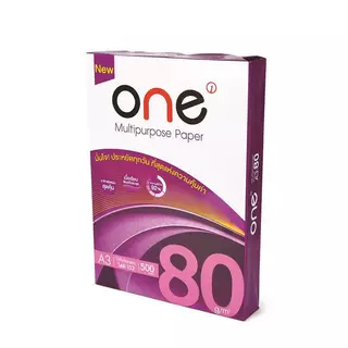 ONE กระดาษถ่ายเอกสาร ขนาด A3 80 แกรม (500 แผ่น/รีม)