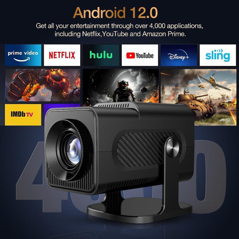 Hy320mini HD โปรเจคเตอร์หน้าจอเดียวกัน Android แบบพกพา Mini Household Barrel โปรเจคเตอร์