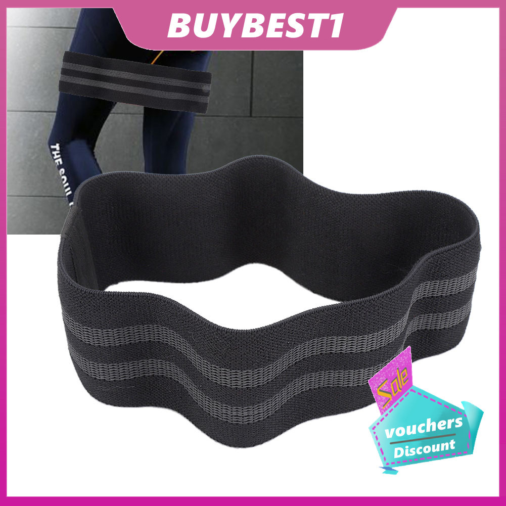 Buybest1 Buybest1 เข็มขัดโยคะแบบยืดหยุ่นสำหรับออกกำลังกาย Strength Training Stretch Ring Resistance 
