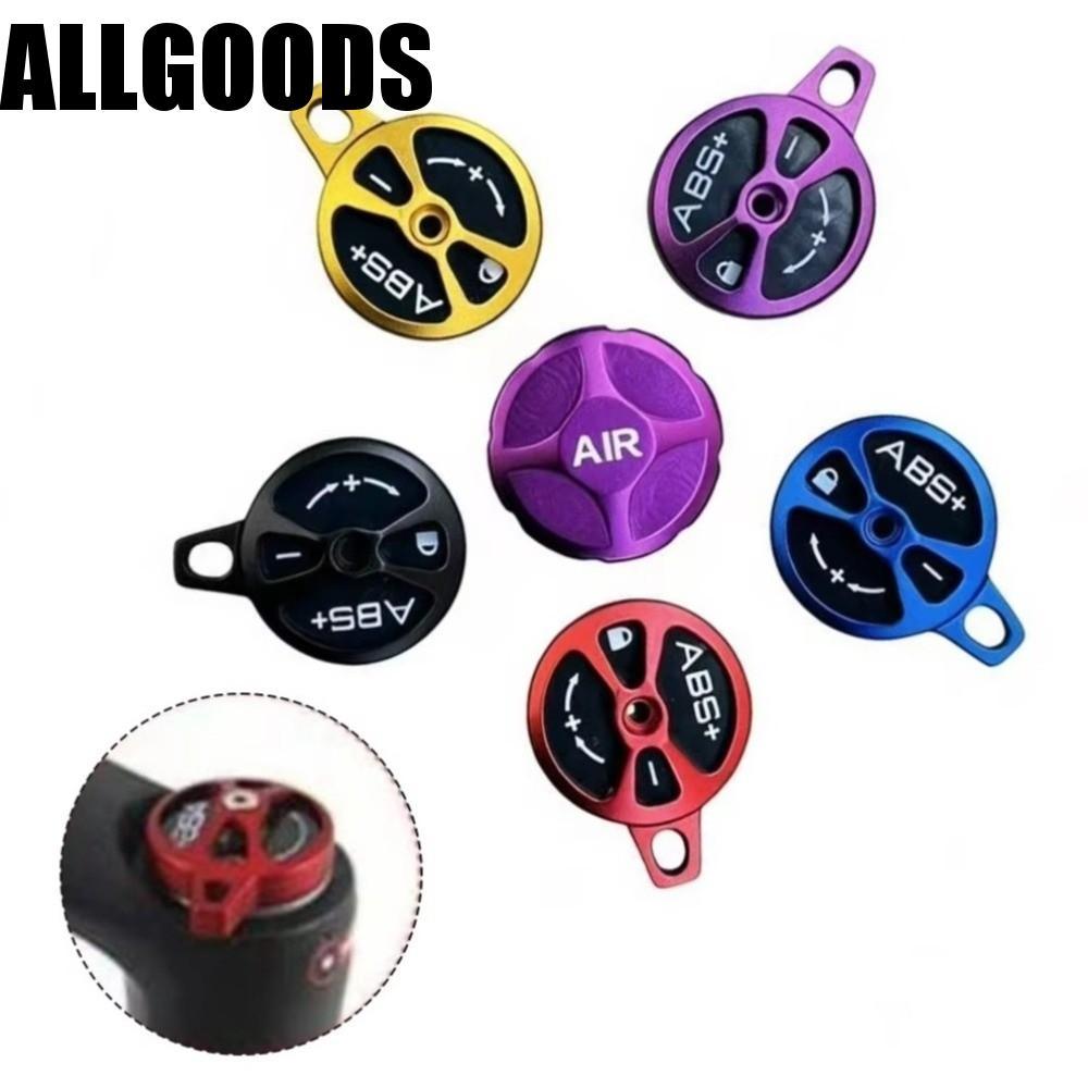 ALLGOODS ฝาครอบส้อมจักรยาน, ล็อคด้วยตนเองอลูมิเนียมจักรยาน Air ส้อมหัวฉีด, Shock Absorption ป้องกัน Power Loss Manual Lockout Bike Shock Absorption ด้านหน้าส้อม