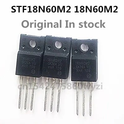 5 ชิ้น/ STF18N60M2 18N60M2 TO-220F 650V 13A จุดใหม่เอี่ยมคุณภาพสูง