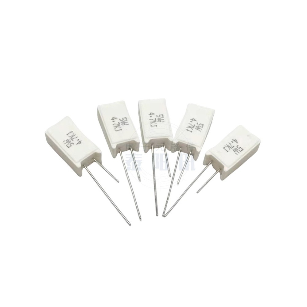 5W 7W 10W 20W ตัวต้านทานซีเมนต์แนวตั้ง 1R 3.3 R 3.9 R 10R 22R 47R 51R 100R1K