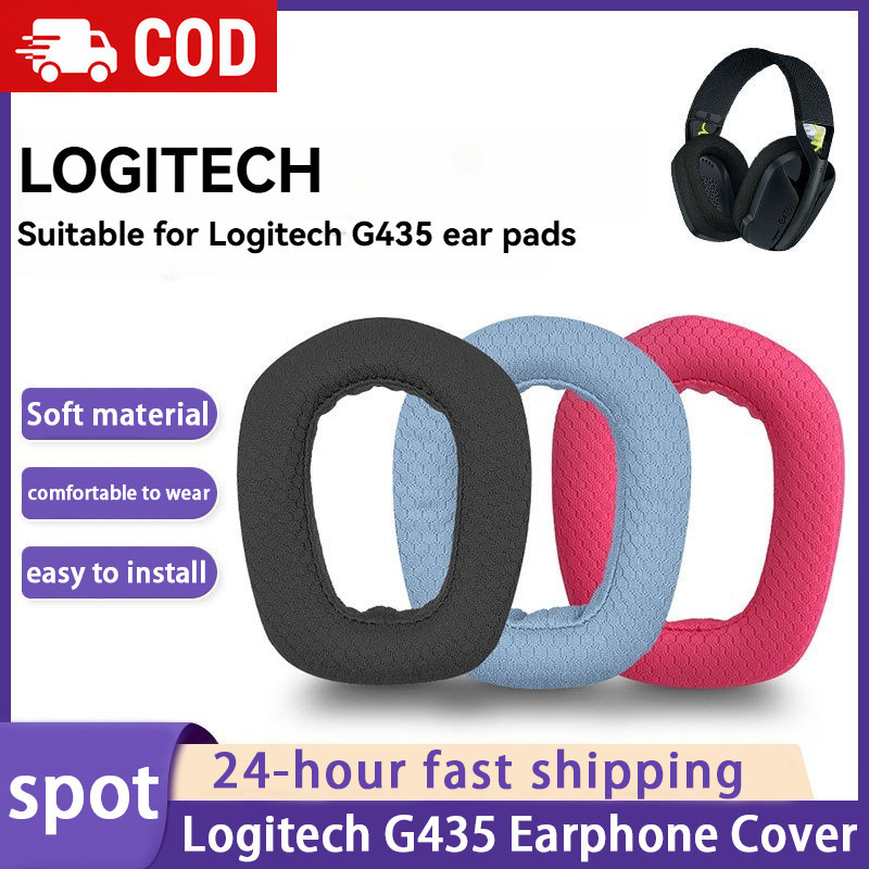 สําหรับชุดหูฟัง Logitech G435 Earpad ฟองน้ําป้องกัน Headbeam อุปกรณ์เสริมทดแทนแผ่นรองหูฟัง Earpbuff แผ่นรองหูฟัง