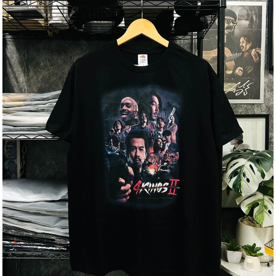 เสื้อหนัง “ 4 KINGS II  #เสื้อหนัง4KING #เสื้อวงไทย S-5XL
