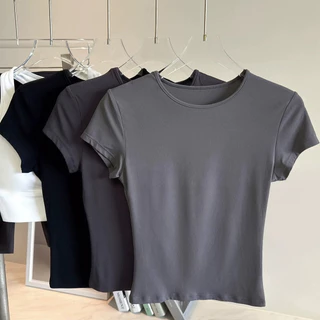 YOGATRUTHSports Top Breathable Nude Feeling เสื้อยืดกระชับสัดส่วนออกกําลังกายวิ่ง