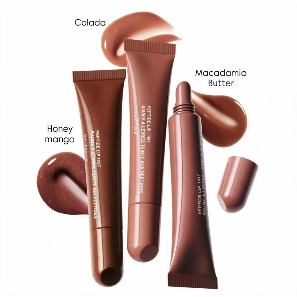 Hailey Peptide Lip Tint ลิปกลอส Macadamia Butter/Cola/Honey Mango Moisturizing Lip Balm Long Lasting