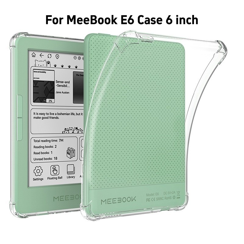 สําหรับ MeeBook E6 กรณี 6 "ถุงลมนิรภัยโปร่งใสซิลิโคนนุ่ม TPU ป้องกันกันกระแทก accessories สําหรับ Me