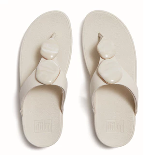 FITFLOP LULU MARBLED-STONE T/P รองเท้าแตะแบบหูหนีบผู้หญิง รุ่น A4T-A99 สี PARIS BEIGE