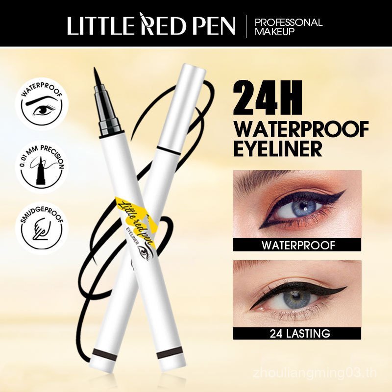 LITTLE RED PEN Small RED PEN อายไลเนอร์กันน้ํา Sweatproof Non-Smudge Beauty Makeup